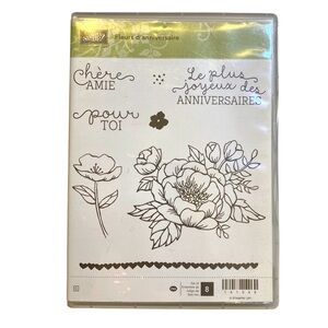 🍒 Stampin’Up! 🍒 “Fleurs d’anniversaire” Stamp set.
